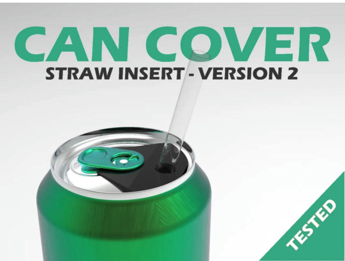 Can cover with straw insert